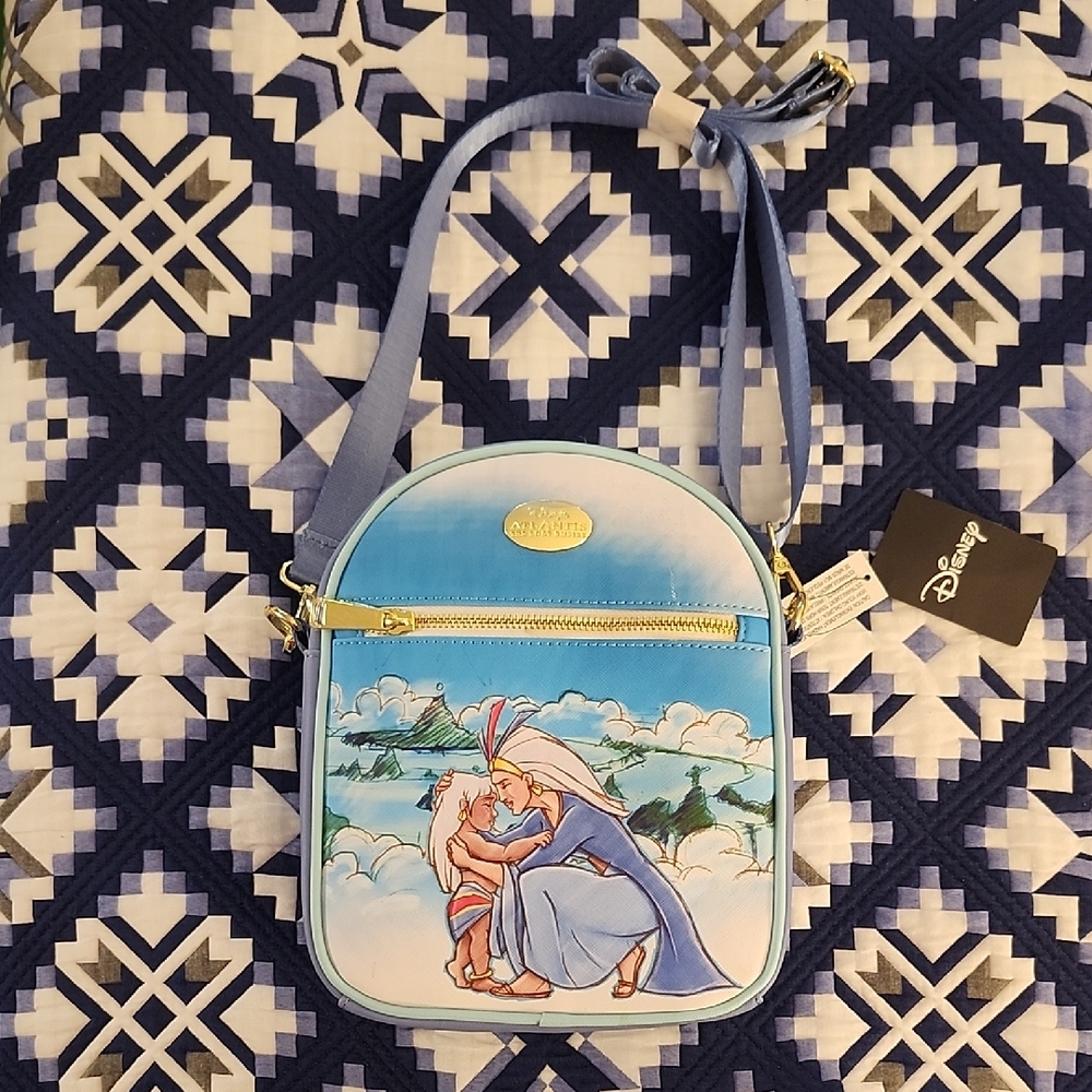 Disney Blue and White Atlantis Crossbody Bag